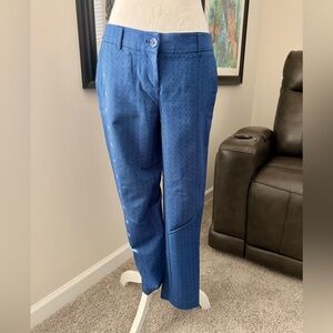 Preloved Hilary Radley Stylish Blue Patterned Pants